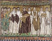 unknow artist The Emperor justinian and his Court Spain oil painting reproduction
